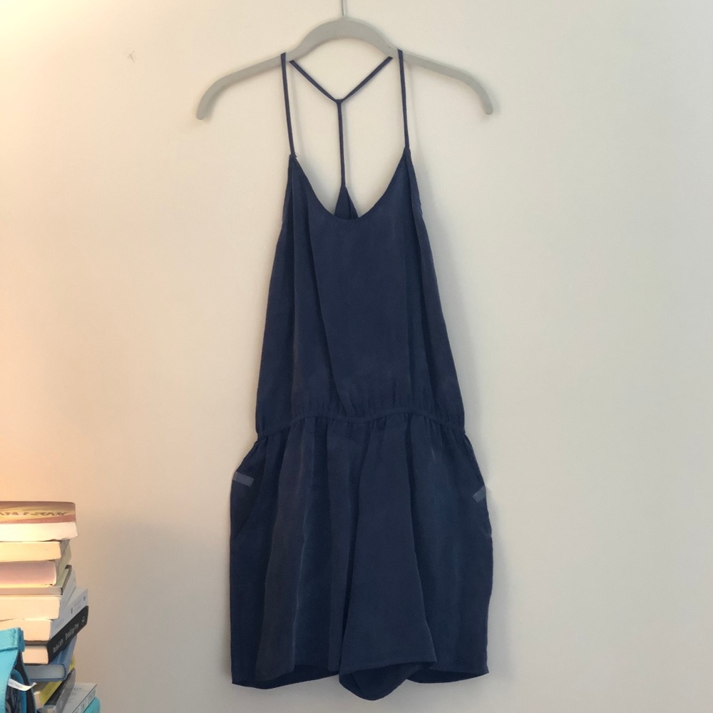 Matison Stone Navy Romper
